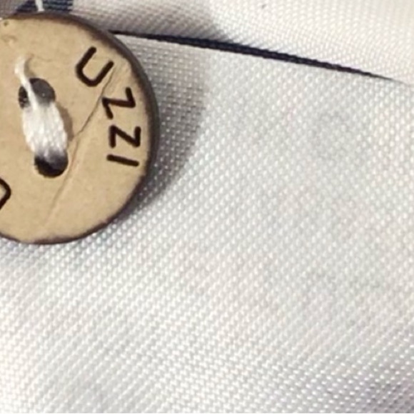 Uzzi men button up shirt large vacation blue white - Picture 7 of 10